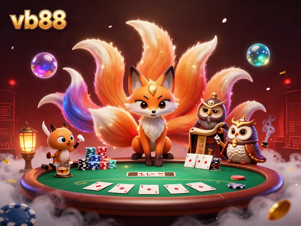 Experience excitement with vb88 at this vibrant online casino, featuring poker and mystical characters.