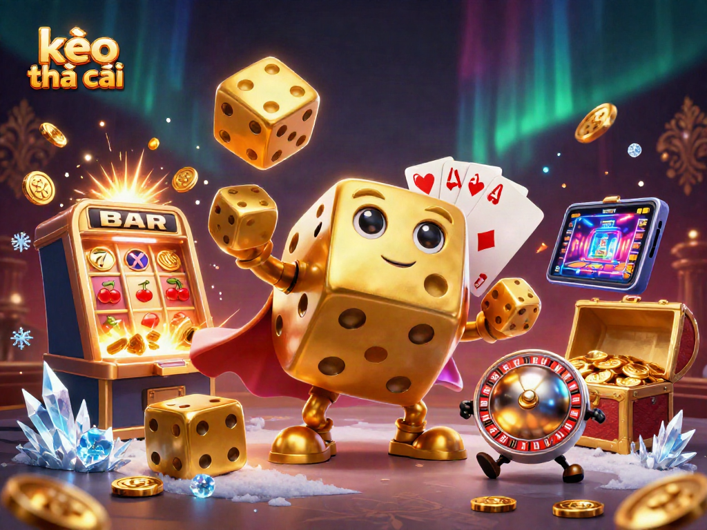 Engage in thrilling gaming action with kèo nhà cái represented through lively 3D characters.